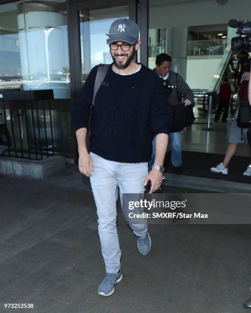 Josh Groban is seen on June 12, 2018 in Los Angeles, CA.