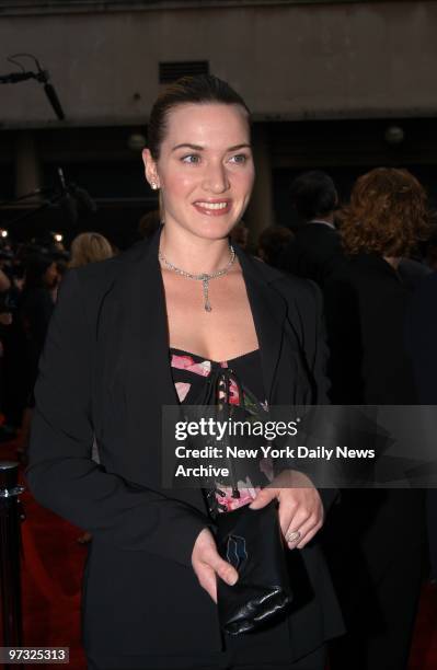 Kate Winslet arrives at the Shubert Theatre on W. 44th St. For the opening night performance of the musical revival "Gypsy."