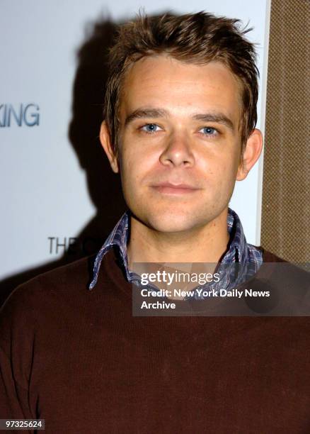 Nick Stahl at the Cinema Society's screening held at the Tribeca Grand Screening Room for the movie "Sleepwalking"