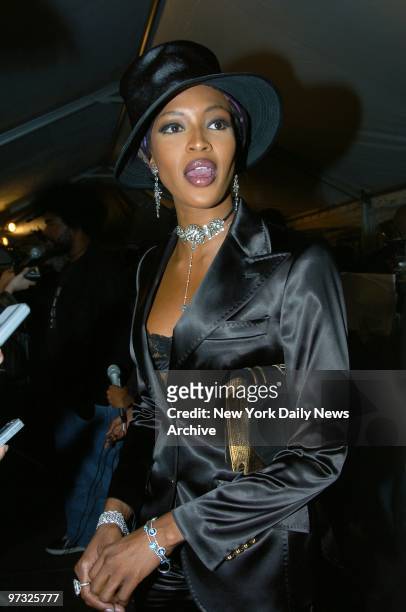 Supermodel Naomi Campbell is on hand at the Ziegfeld Theatre on W. 54th St. For the world premiere of the documentary film "Fade to Black."