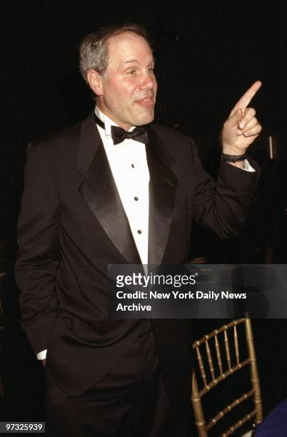 Michael Eisner, chairman of the Walt Disney Company, on hand for the opening night of the Disney New Amsterdam Theater.