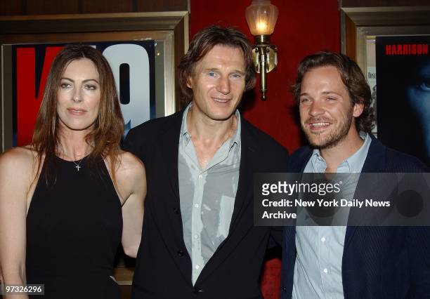 Kathryn Bigelow, Liam Neeson and Peter Sarsgaard get together for the premiere of the movie "K-19:The Widowmaker" at the Ziegfeld Theater. Bigelow...