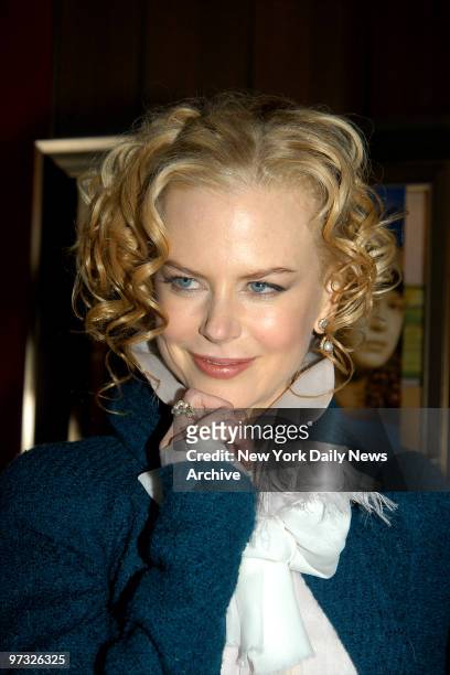 Nicole Kidman arrives for the New York premiere of the movie "Cold Mountain" at the Ziegfeld Theater. She stars in the film.