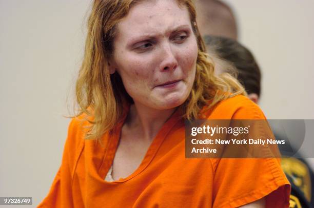 Nicole Pearce is arraigned at Atlantic County Superior Court in Mays Landing, N.J. The heroin addict from Southern California was accused today in...