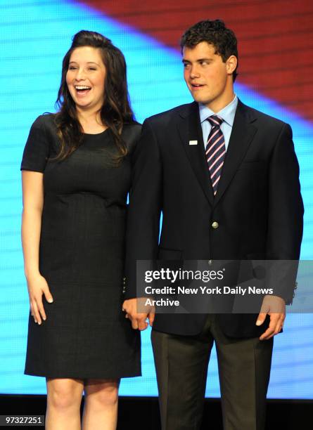 Vice Presidential Nominee Sarah Palin speaks on day three of the Republican National Convention., 2008 Republican National Convention.