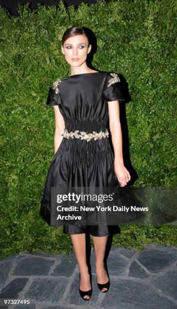 Keira Knightley at the Cinema Society with Chanel and Vogue after screening party held at the Cooper Square Hotel for the movie "The Duchess"