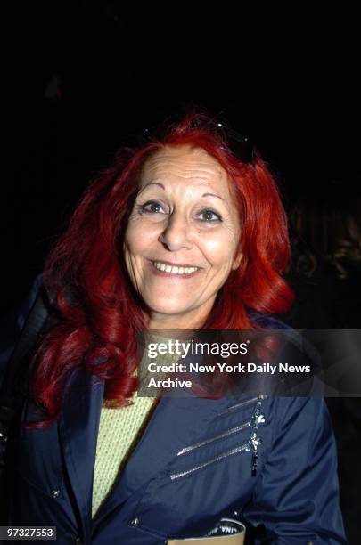 Designer Patricia Field is on hand for a showing of the Jennifer Lopez fall 2005 collection in the Tent at Bryant Park during Fashion Week.