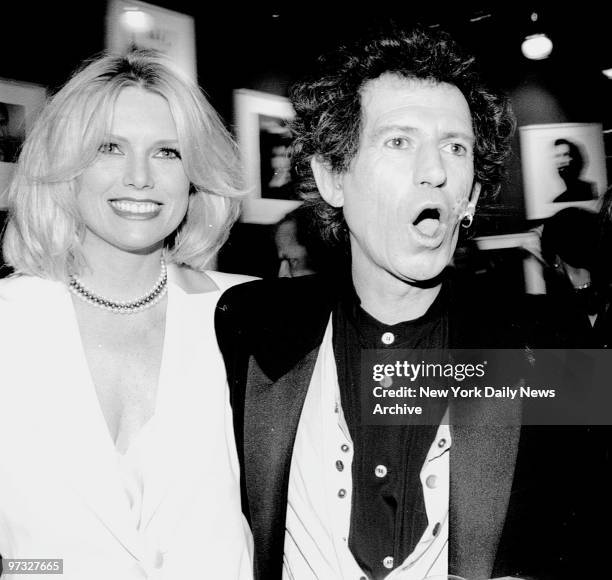 Keith Richards and wife Patti Hansen.