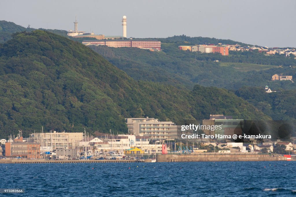Sagami Bay and Hayama town in Kanagawa in Japan