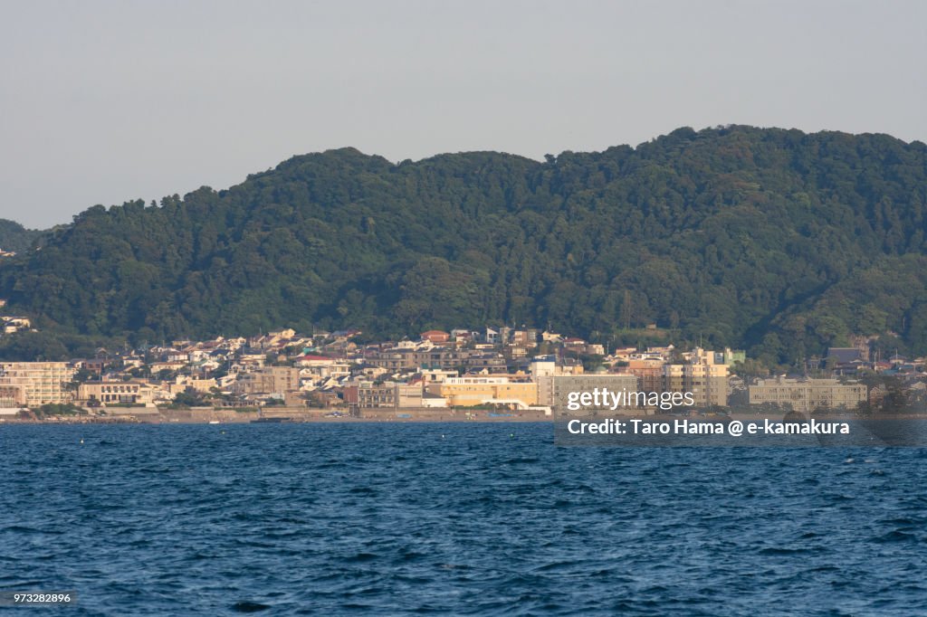 Sagami Bay and Hayama town in Kanagawa in Japan