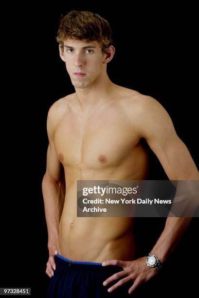 Swimmer Michael Phelps from Baltimore, Md., is at the New York Marriott Marquis hotel for the U.S. Olympic Team Media Summit.