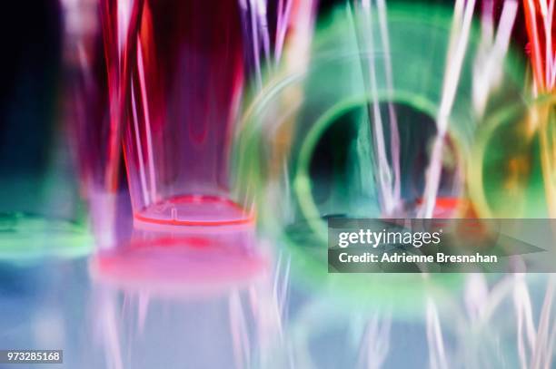 plastic cups still life - party cups stock pictures, royalty-free photos & images