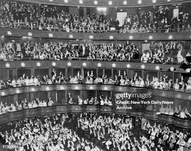 Diamond Horseshoe boxes in the Metropolitan Opera House.