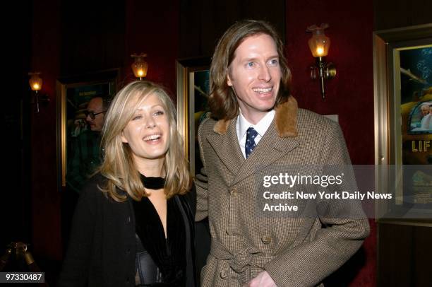 Tara Subkoff and Wes Anderson arrive at the Ziegfeld Theater for the world premiere of "The Life Aquatic With Steve Zissou." He directed and co-wrote...