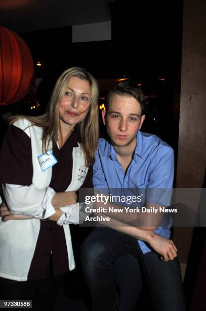 Tatum O'Neal with her eldest son Kevin at the Second Stage Theatre's All Star Bowling Classic Benefit held at Lucky Strike Lanes