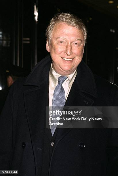 Mike Nichols arrives for the 2000 New York Film Critics Circle Awards presentations at Windows on the World. He was a presenter of the awards.
