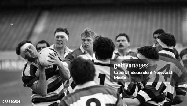 Waterloo V Wanderers at Lansdowne Road, Dublin, .