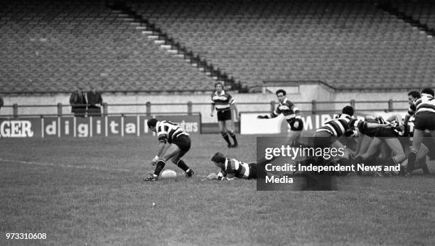 Waterloo V Wanderers at Lansdowne Road, Dublin, .