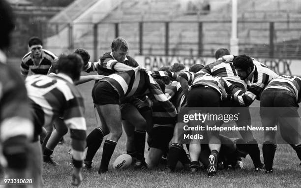 Waterloo V Wanderers at Lansdowne Road, Dublin, .