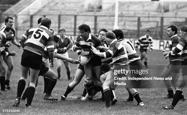 Waterloo V Wanderers at Lansdowne Road, Dublin, .