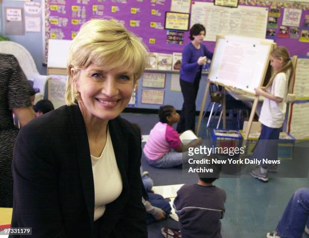 Diane Sawyer visits a third-grade class at Public School 198 on E. 94th St., where she served as Principal for a Day.