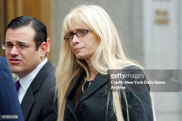 Victoria Gotti waits outside Manhattan Federal Court after learning that her brother, John A. Gotti, would be released on bail. Last week, Gotti's...
