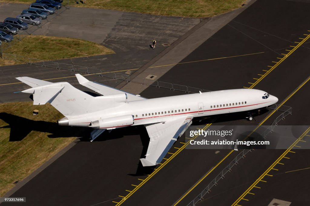 Modified and re-engined Boeing 727-100 Super27 parked in the static-display at the 2006 Farnborough International Airshow