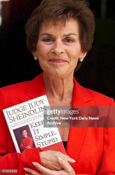 Television's Judge Judy Sheindlin with her book, "Keep It Simple, Stupid: You're Smarter Than You Look."