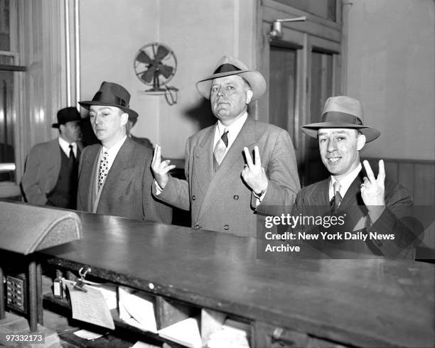 That's how John G. Broady and Edward H. Jones explained V-for-Victory signs after they were indicted on conspiracy and felony counts in the City Hall...