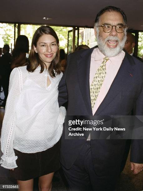Director Francis Ford Coppola and daughter, actress Sofia Coppola, arrive for the New York premiere of "Apocalypse Now Redux," the re-edited version...