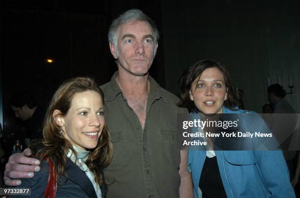 Director John Sayles is joined by actresses Lili Taylor and Maggie Gyllenhaal at a screening party for his movie "Casa de los Babys" at the Tribeca...