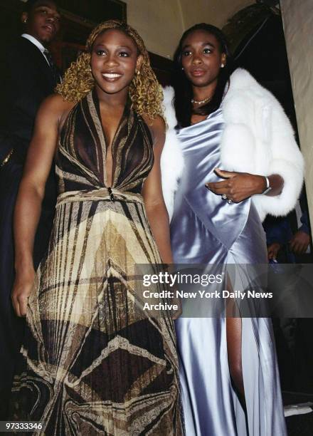 Tennis sisters Serena and Venus Williams arrive in style at Sports Illustrated's Sportsman of the Year awards ceremonies at the Beacon Theater.