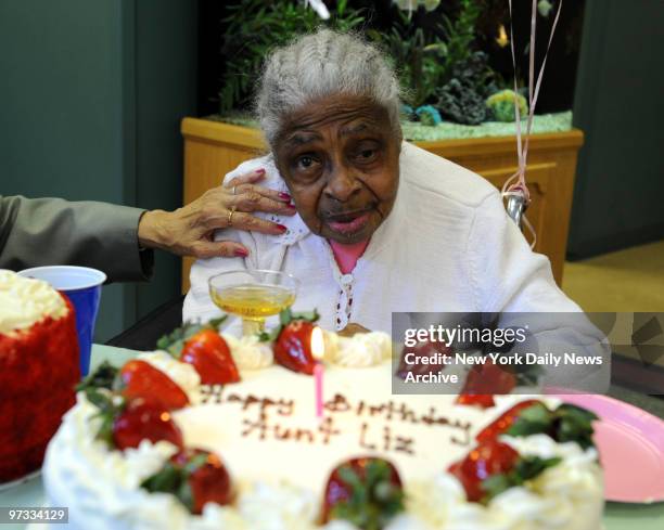 One hundred and still going strong: Elizabeth Williams, a resident of the Congregational Nursing Home in Flatbush, Brooklyn, celebrated her 100th...