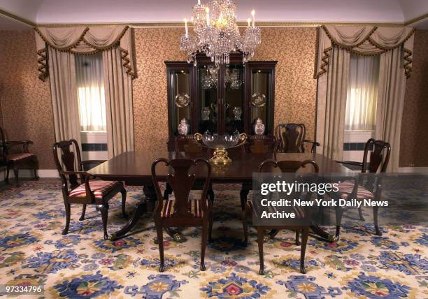 Waldorf Astoria Presidential Suite, formal dining room.