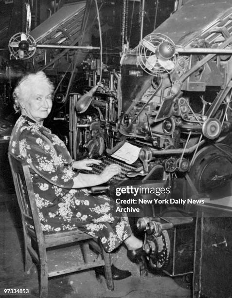 Ella R. Howe, a News compositor and a member of the International Typographical Union. Miss Howe, in May 1947, was chosen in a plant-wide voting...