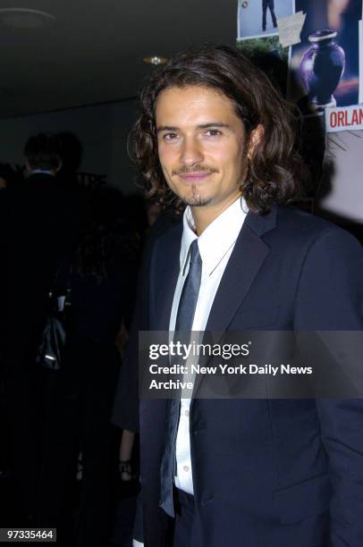 Orlando Bloom is at the Loews Lincoln Square theater for the New York premiere of the movie "Elizabethtown." He stars in the film.