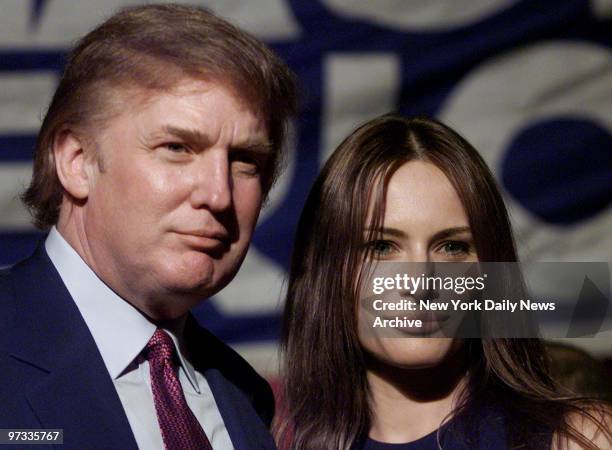 Donald Trump and his girlfriend, model Melania Knauss,visiting a Miami museum dedicated to Cuban freedom fighters who died in the botched 1961 Bay of...