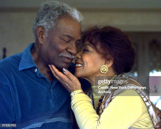 Ossie Davis and his wife, actress Ruby Dee, at their Westchester home.