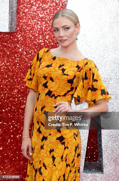 Clara Paget attends the 'Ocean's 8' UK Premiere held at Cineworld Leicester Square on June 13, 2018 in London, England.