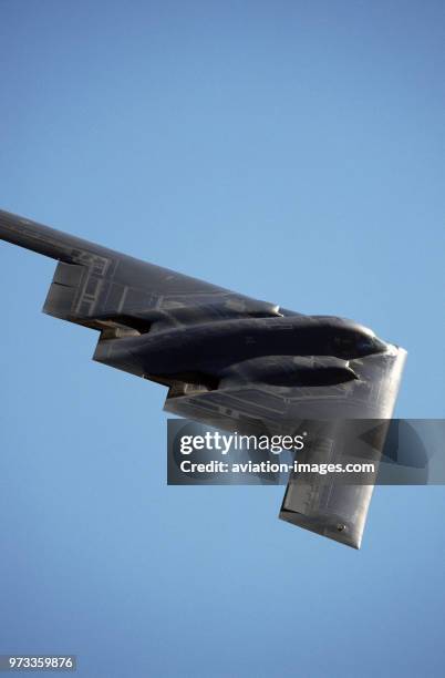 Northrop Grumman B-2 Spirit in the flying-display at the 1997 Edwards AFB Open House.