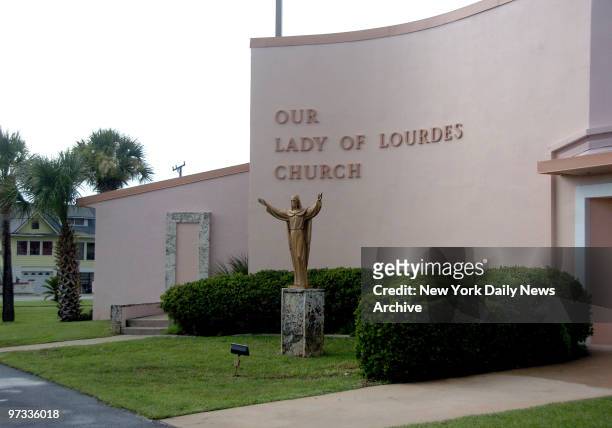 Our Lady of Lourdes Church where Funeral for Nancy and Daniel Benoit will be held. Authorities say former pro wrestler Chris Benoit, murdered his...