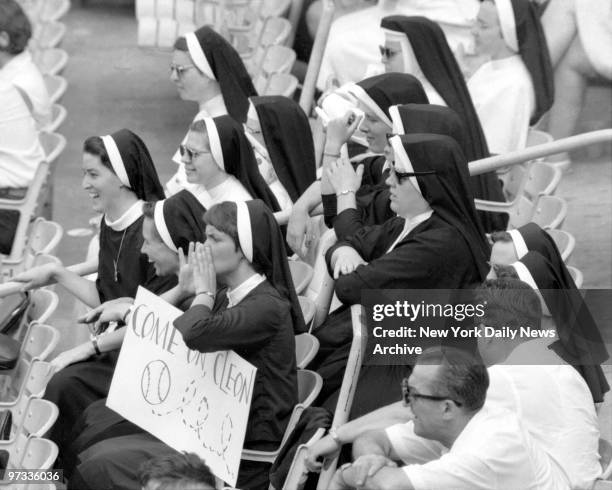 Our lovable New York Mets draw fans from all walks of life and the good Sisters are no exception. About 500 nuns went to Shea Stadium to see the...