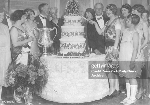 Wearing her thousand-gemmed bracelets. Peaches Browning cuts her three-story birthday cake at party given to mark her 16th birthday by her hubby,...