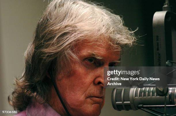 Don Imus appears on the Rev. Al Sharpton's radio show at ABC studios to answer to comments he made about the Rutgers University women's basketball...