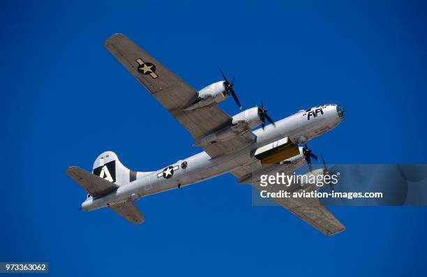 Boeing B-29 Super Fortress named 'FiFi' in the flying-display at the 1997 Confederate-Air-Force Airshow.