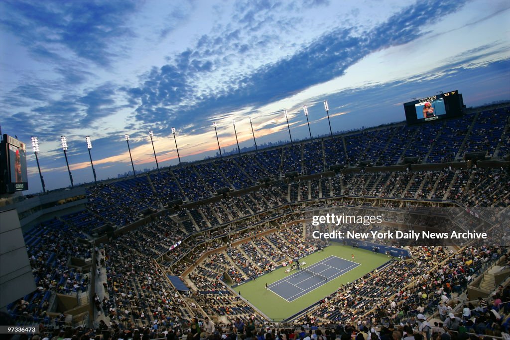 Overview of Arthur Ashe Stadium in Flushing Meadows-Corona P