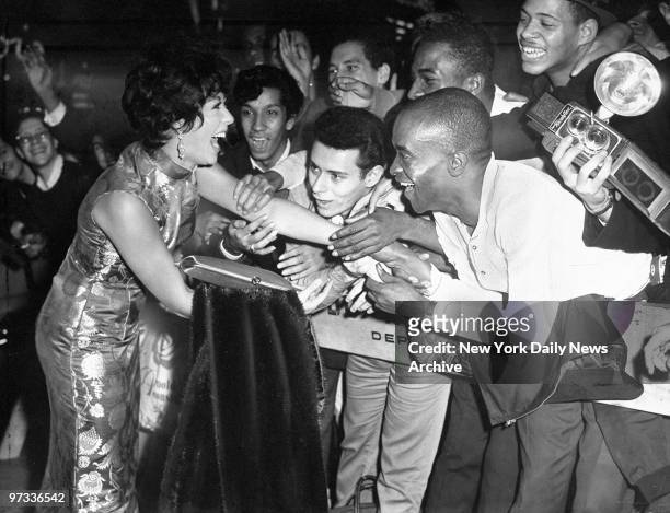 West Side Story star Rita Moreno at Rivoli with her fans.