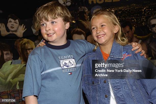 Pals Spencer Breslin and Skye McCole Bartusiak get together at Planet Hollywood. The young thespians are both currently on screen, Breslin in "The...