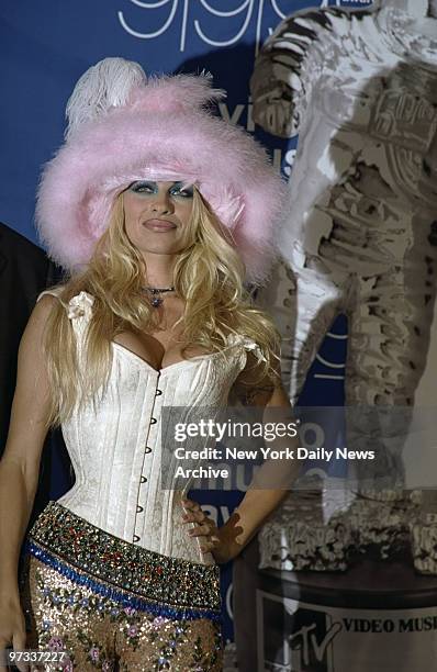 Pamela Anderson at the MTV Awards at Lincoln Center.