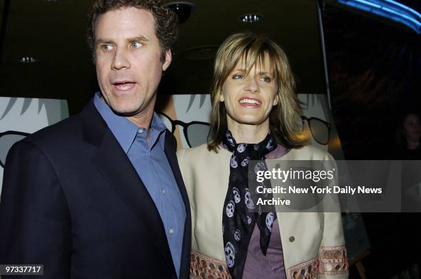 Will Ferrell and wife Viveca Paulin are at the Chelsea West theater for a special screening of the movie "Melinda and Melinda." He stars in the film.